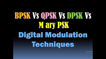 BPSK QPSK DPSK and M ary PSK/Digital Modulation Techniques/Binary, Quadrature, Differential PSK [HD]