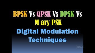 BPSK QPSK DPSK and M ary PSK/Digital Modulation Techniques/Binary, Quadrature, Differential PSK [HD]