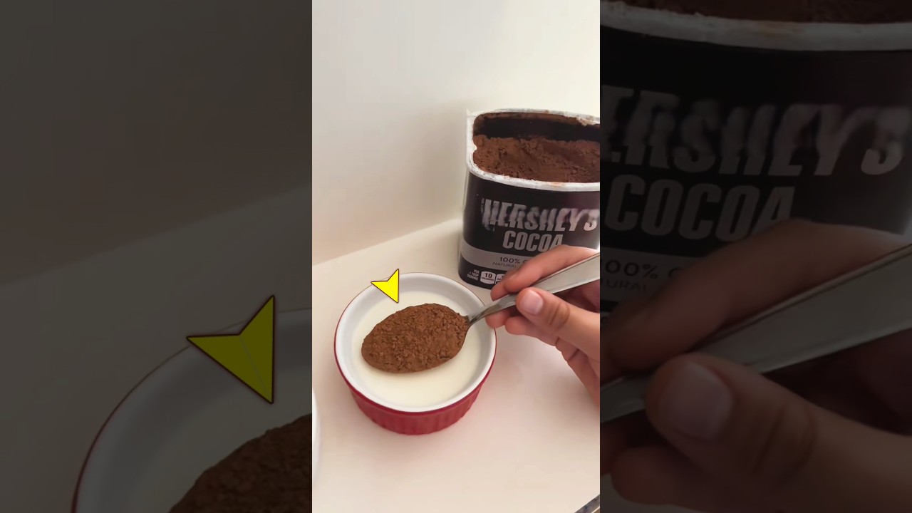 Experimented with cocoa powder