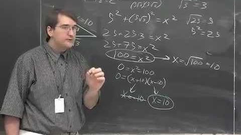 Honors Unit 11 - Radicals and Trig - Pythagorean Theorem Video 1