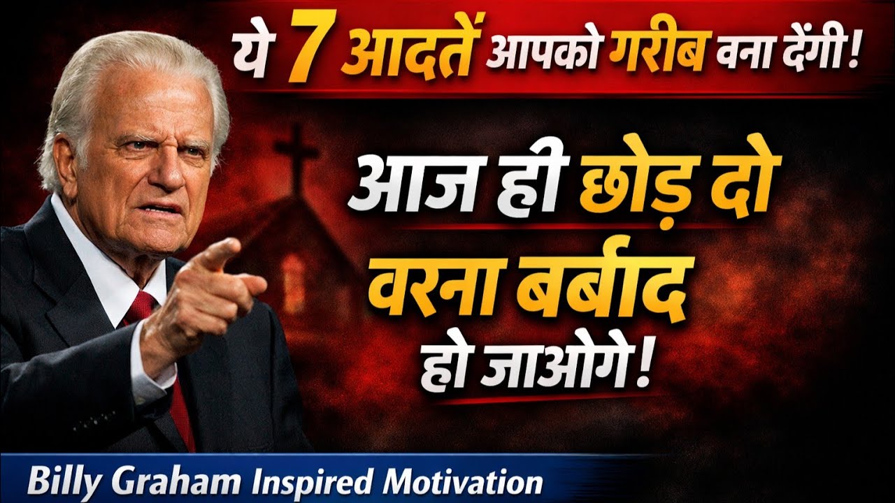 ये 7 आदतें आपको गरीब और बर्बाद कर देंगी! आज ही छोड़ दें – वरना पछताएँगे! | Billy Graham
