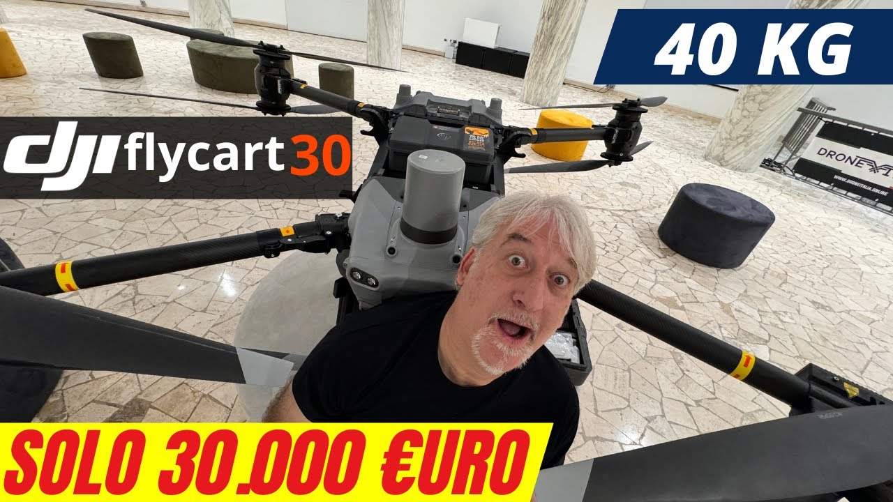il DRONE DJI (30.000€) più CARO e più GRANDE (40kg) MAI VISTO! ECCO il FLYCART 30 DJI
