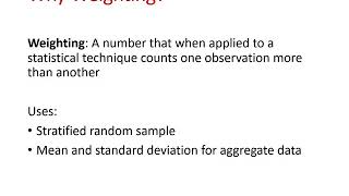 Weighting in SPSS and PSPP