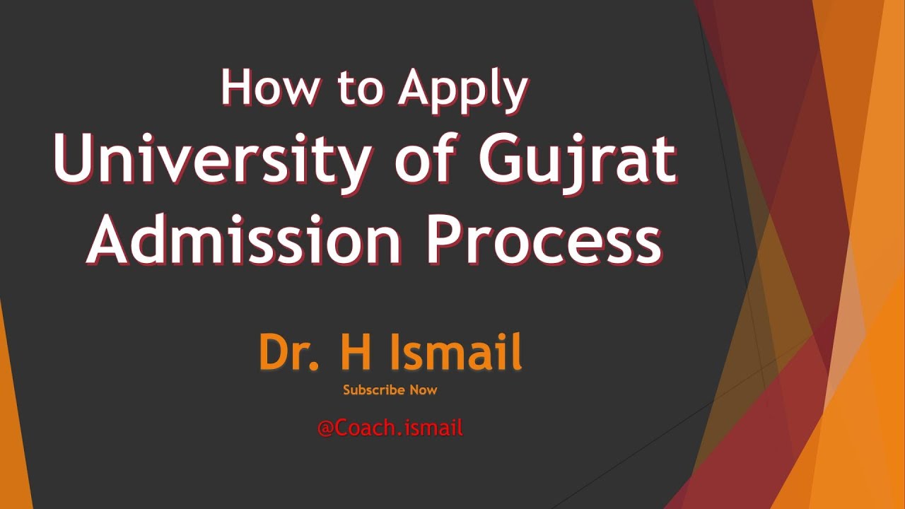 How to Apply Online in UOG | University of Gujrat Admissions | Complete Guidelines | Dr. H ismail
