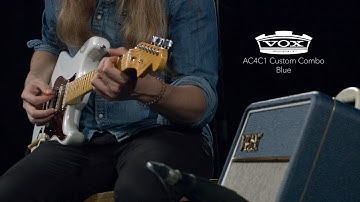 Vox AC4C1 Custom Combo, Blue | Gear4music demo
