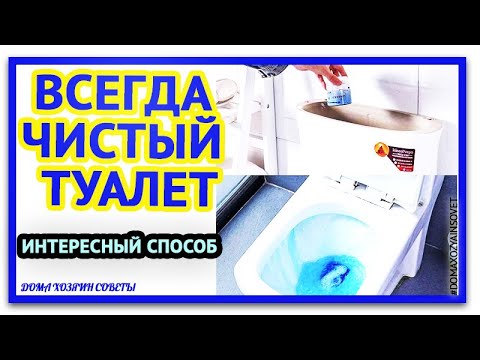 ВСЕГДА чистый туалет.  Интересный способ.  Как дезинфицировать унитаз