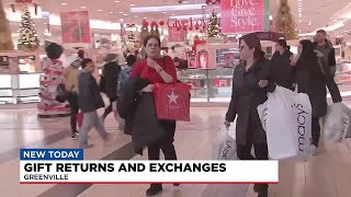 Holiday gift returns and exchanges