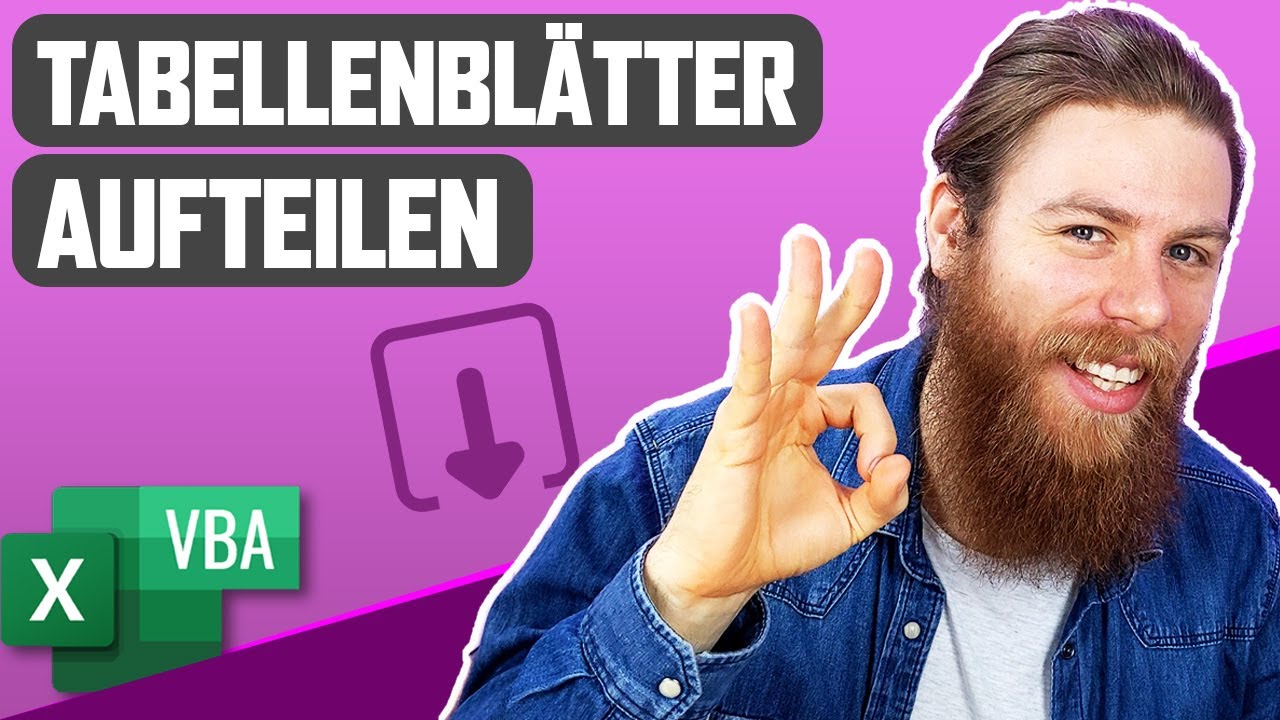 Update Jedes Tabellenblatt in eigener Excel-Datei abspeichern! | Excel VBA