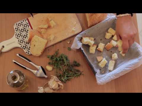 Βίντεο: Ποικιλία σαλάτας με τραγανό κρουτόν