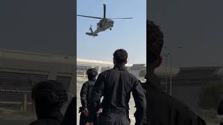 SWAT Helicopter landing 🚁 #dubaishorts #nicodecorato #swat #helicopter #dubaipolice