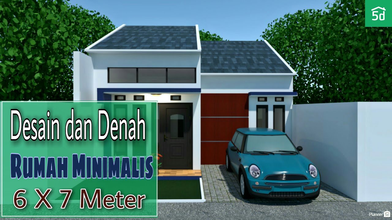 Desain Rumah Minimalis 6x7 Meter Lengkap dengan Denah 