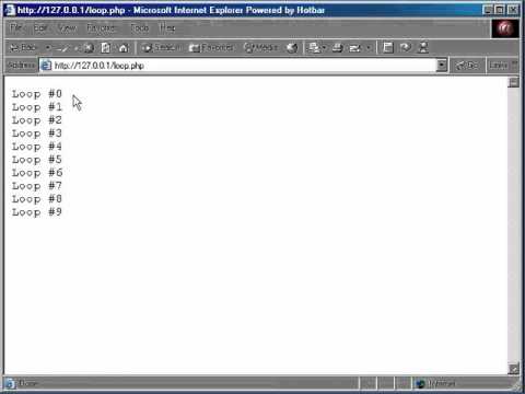 PHP & MySQL Course 14 For Loops and Array