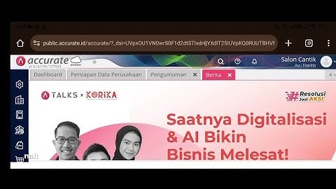 Tutorial Database awal & Akun Perkiraan Accurate Online