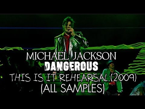 Michael Jackson - Dangerous This Is It Rehearsal 2009 Deconstruction (All Samples) *Update
