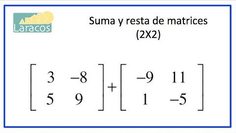 Addition and subtraction of matrices (2X2)