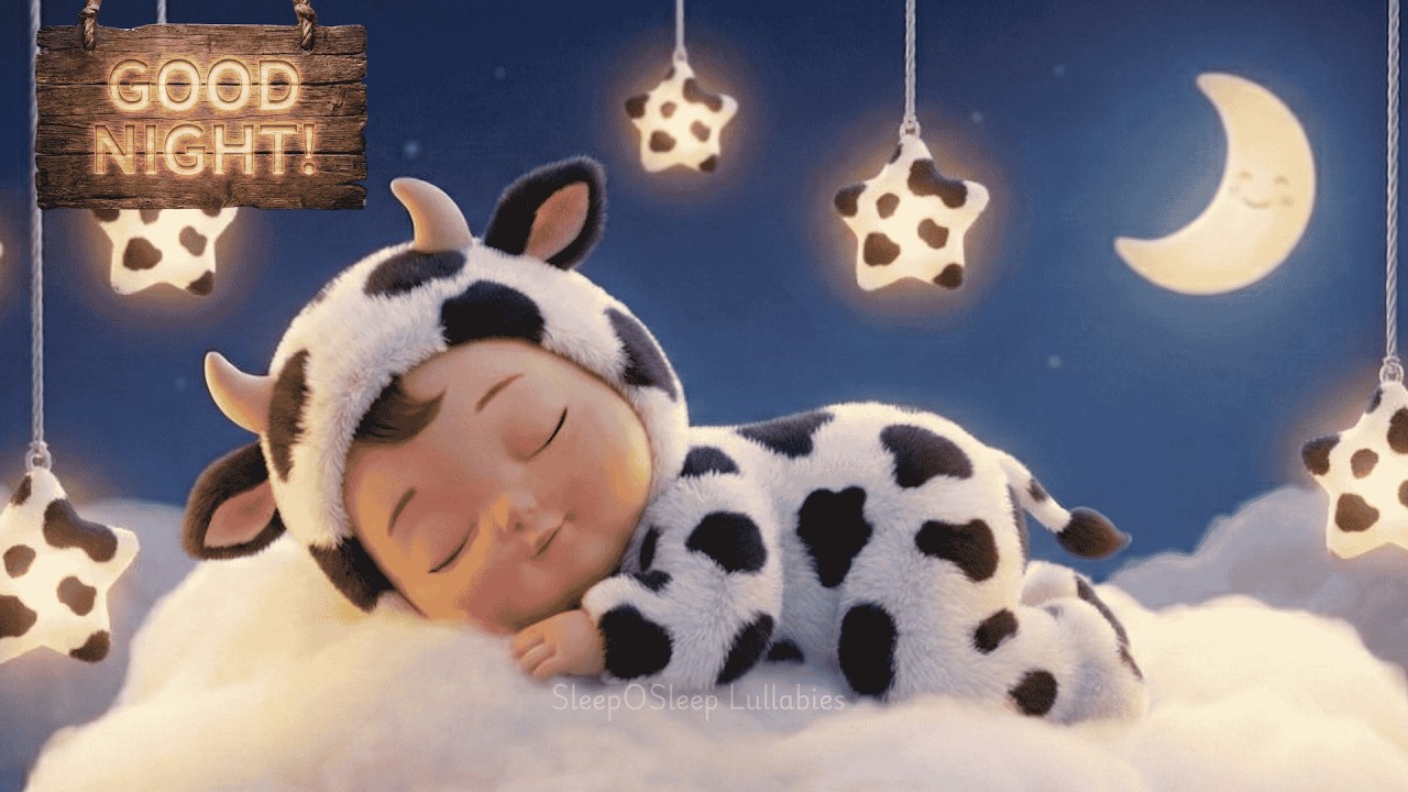 Calm Baby Sleep Music 🐄 5 Questions for a Dreamy Lullaby!Deep Sleep #lullabyforbabies #sleep #baby