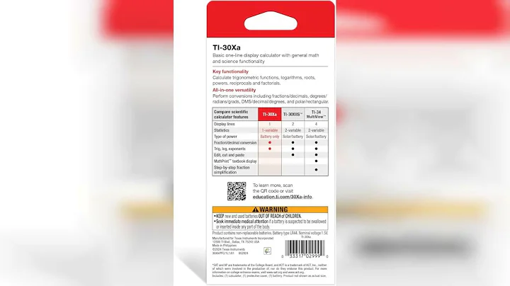 Review: Texas Instruments TI-30Xa Scientific Calculator