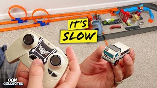 Hot Wheels RC Buzz Lightyear vs. Cybertruck!  Review, Track Test, Unboxing