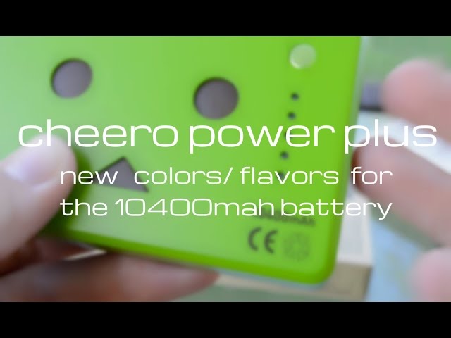 cheero Power Plus 10400mAh DANBOARD NEW COLORS - External Battery Portable Dual USB. Fast Charge