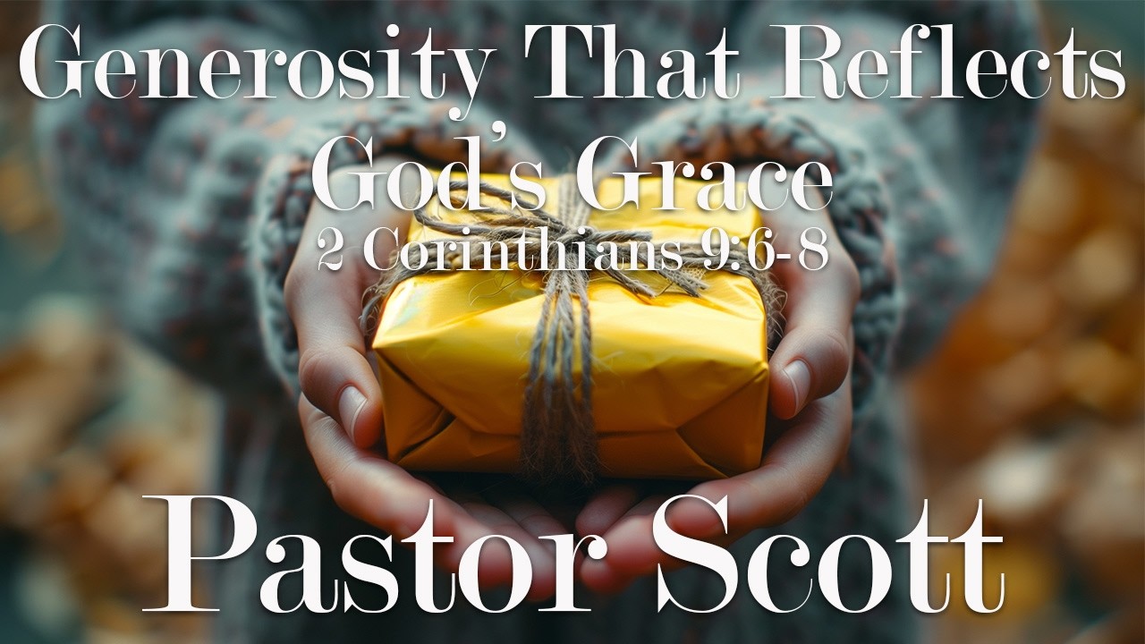 Generosity That Reflects God’s Grace | 2 Corinthians 9:6-8 - YouTube