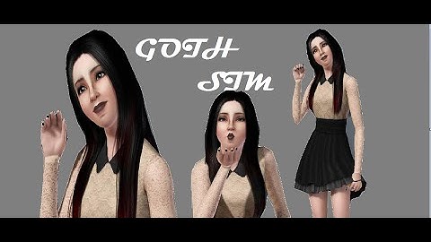 GOTH SIM | Collab W/ Pastelle!! CAS