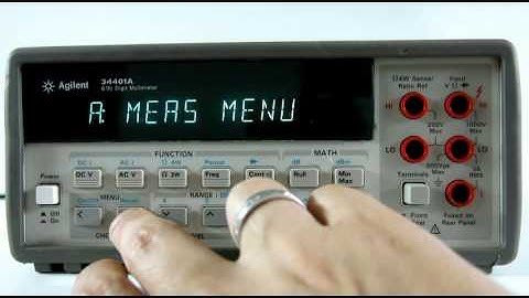Ahilent HP 34401A - self test - the most popular digital multimeter