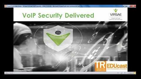 Virsae Webinar - VoIP Security Delivered