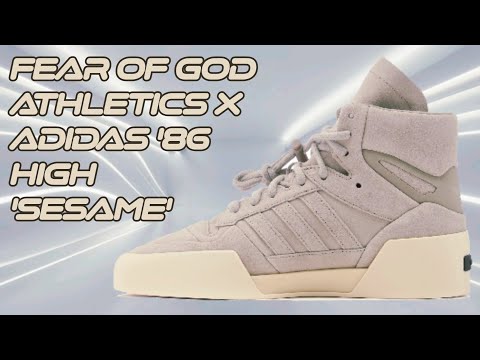 FEAR OF GOD Athletics x adidas '86 High 'Sesame' Review - YouTube