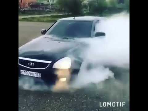 Приора дымит на холодную