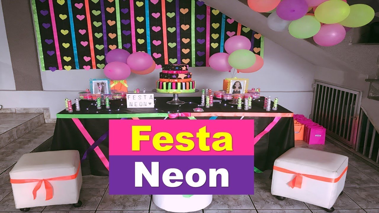 DIY- COMO FAZER UMA FESTA NEON?