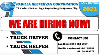 TRUCK DRIVER AT HELPER HIRING | APPLY NA