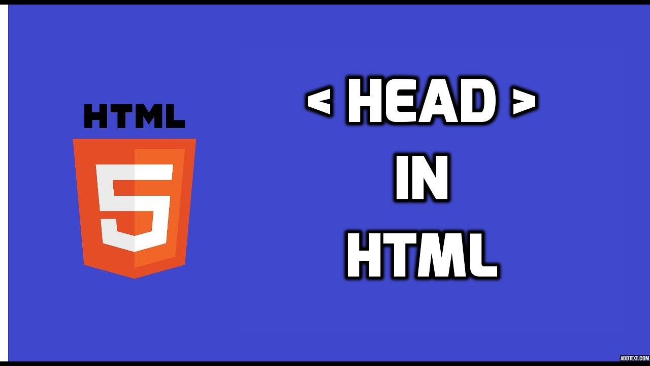 Why We Use Head Element In HTML HTML5 Tutorial YouTube