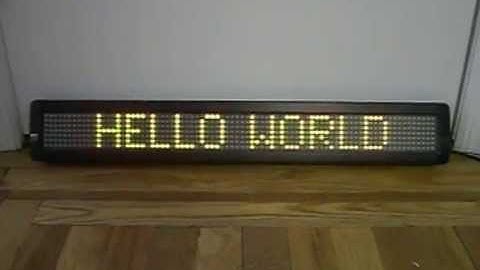 Betabrite Hello World - LED Tri-color