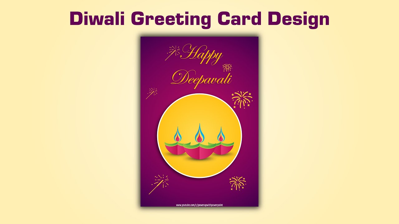 39.[PowerPoint] Design Diwali greeting card | Deepavali Card Ideas ...