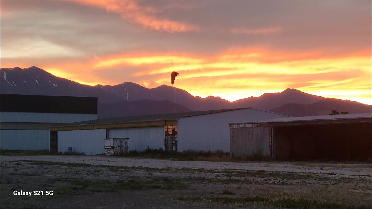 Sunset at the Cedar Valley Airport UT10 in Eagle Mountain Utah 6.29.