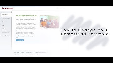 How To Change The Password From Within Your Homestead Account