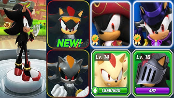 Sonic Dash vs Sonic Speed Simulator vs Sonic Forces - All 7 Shadow the Hedgehog Skins  Gameplay