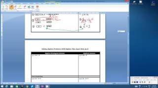 Solving Algebra Problems with Algebra Tiles Part 2 (2016)