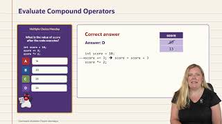 Week 6: Multiple-Choice Monday - Compound Operators SOLUTION