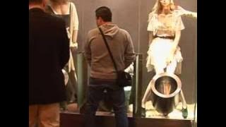 Sexy toilet has naked models!