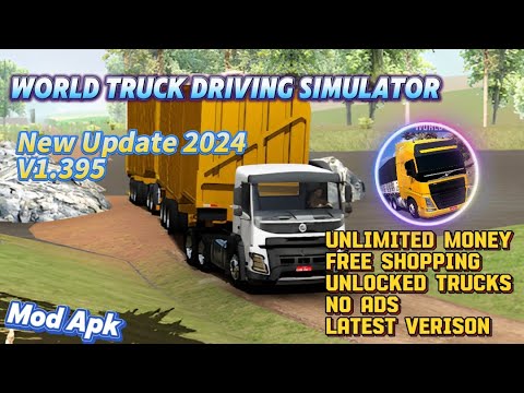 World Truck Driving Simulator Mod Apk 1.395 Unlimited Money Free Shopping Terbaru 2024 Update