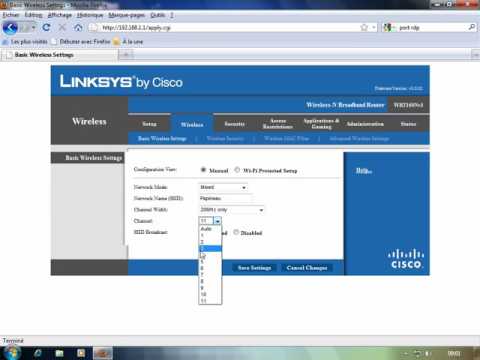 Linksys Wireless,DynDNS et portFowarding