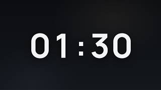 1 Minute 30 Second Timer ⏳ Calm Focus Countdown · 3 2 1 GO Start