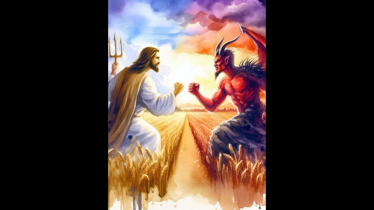 Jesus vs Devil Cute 