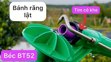 Thử béc BT52 với họng phun tím có khe rải nước tưới phun mưa rất đều