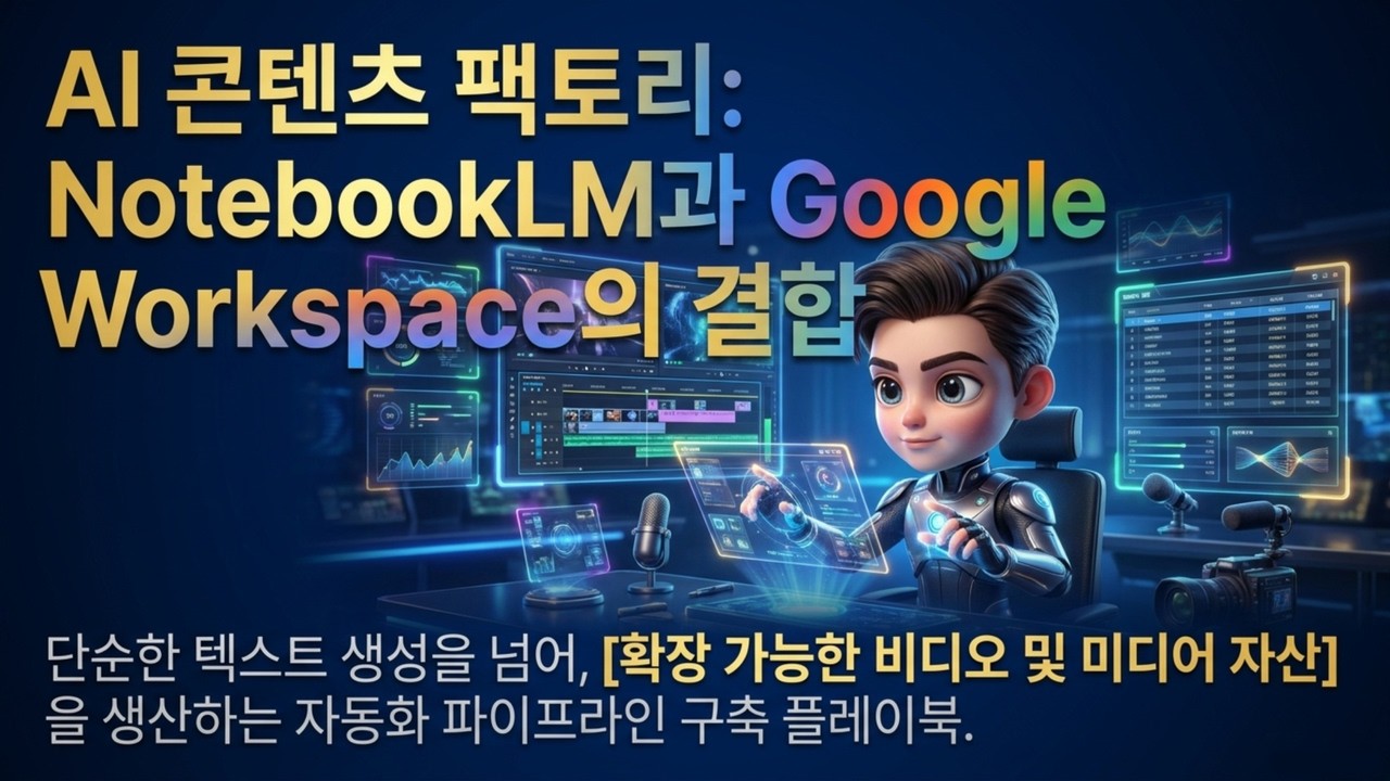 ⁣NotebookLM과 제미나이로 구축하는 1인 AI 콘텐츠 팩토리 끝판왕 가이드 | NotebookLM 기반 지식 자산 자동화 공장