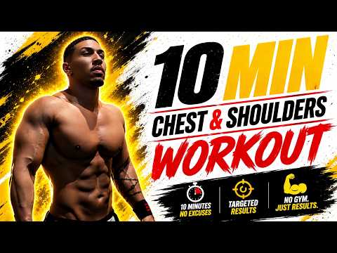 10-Minute Chest & Shoulder Workout (Dumbbells Only)