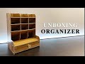 Wooden Desk/Pen Organizer Storage UNBOXING + ASSEMBLING