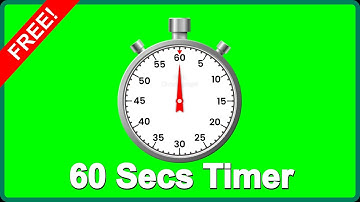✅ 1 MINUTE Green Screen TIMER 1080p (Full HD) A 60 Seconds STOPWATCH with Sound NO Copyright FREE!!!