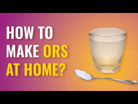 Videó: Hogyan készítsünk orális rehidratációs sót (ORS): 9 lépés